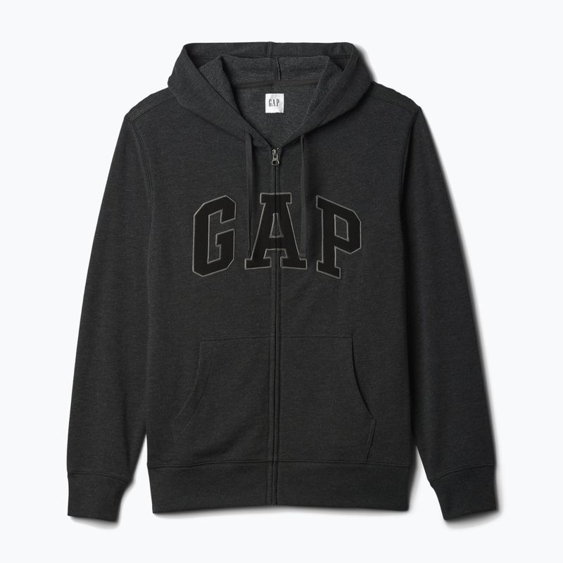 Ανδρικό φούτερ GAP Heritage French Terry Fullzip Logo charcoal heather grey 5