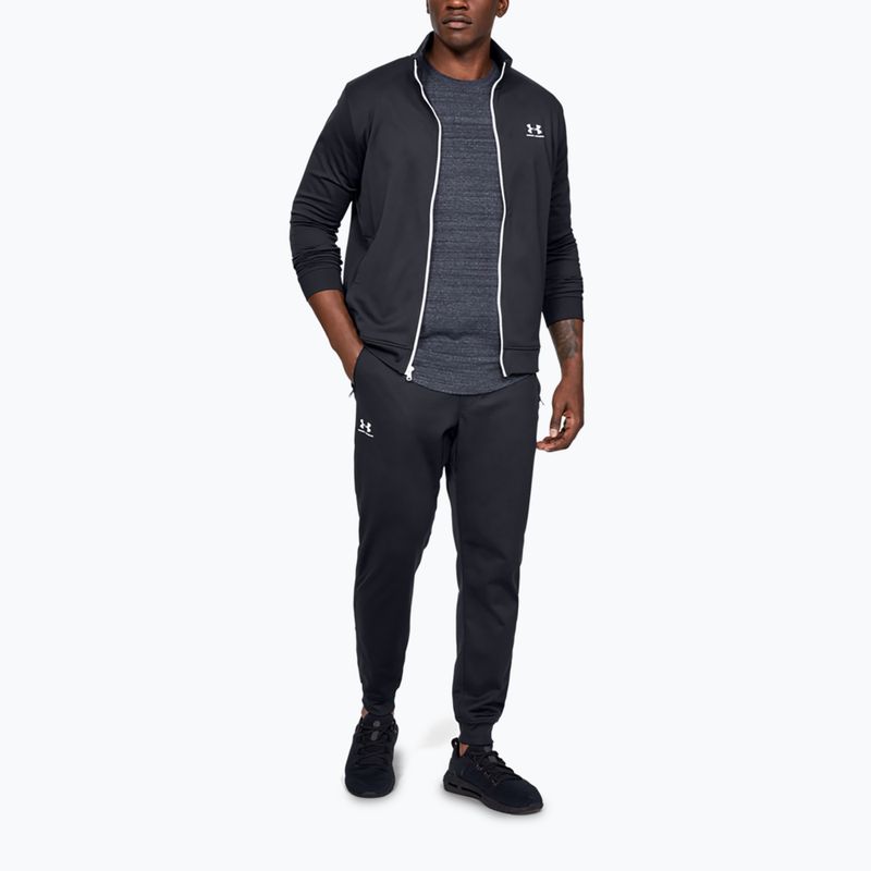 Ανδρικό παντελόνι Under Armour Sportstyle Tricot Jogger μαύρο/λευκό 2