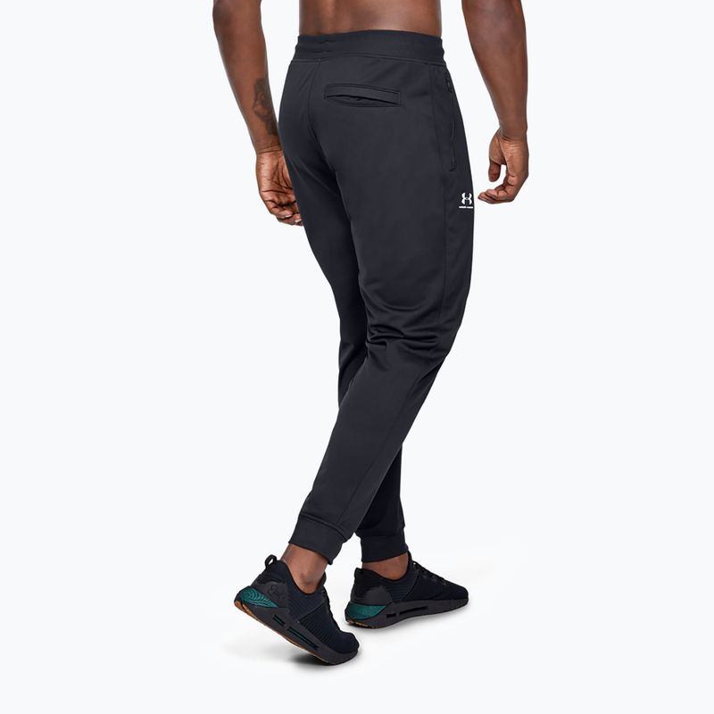 Ανδρικό παντελόνι Under Armour Sportstyle Tricot Jogger μαύρο/λευκό 3