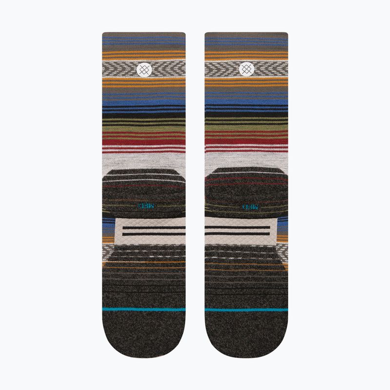 Stance Light Wool Crew κάλτσες τρεξίματος μαύρες/κόκκινες 3