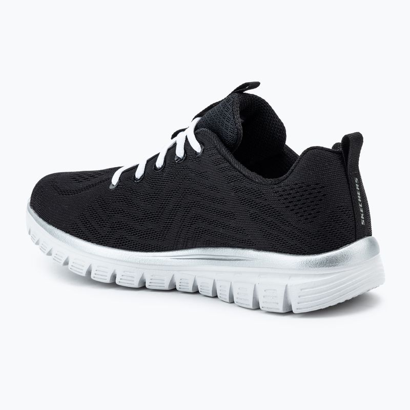 Γυναικεία παπούτσια SKECHERS Graceful Get Connected black/white 3