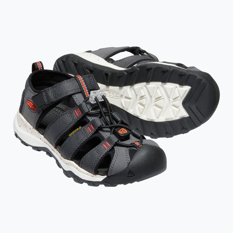 Keen Newport Neo H2 γκρι παιδικά σανδάλια πεζοπορίας 1018426 12