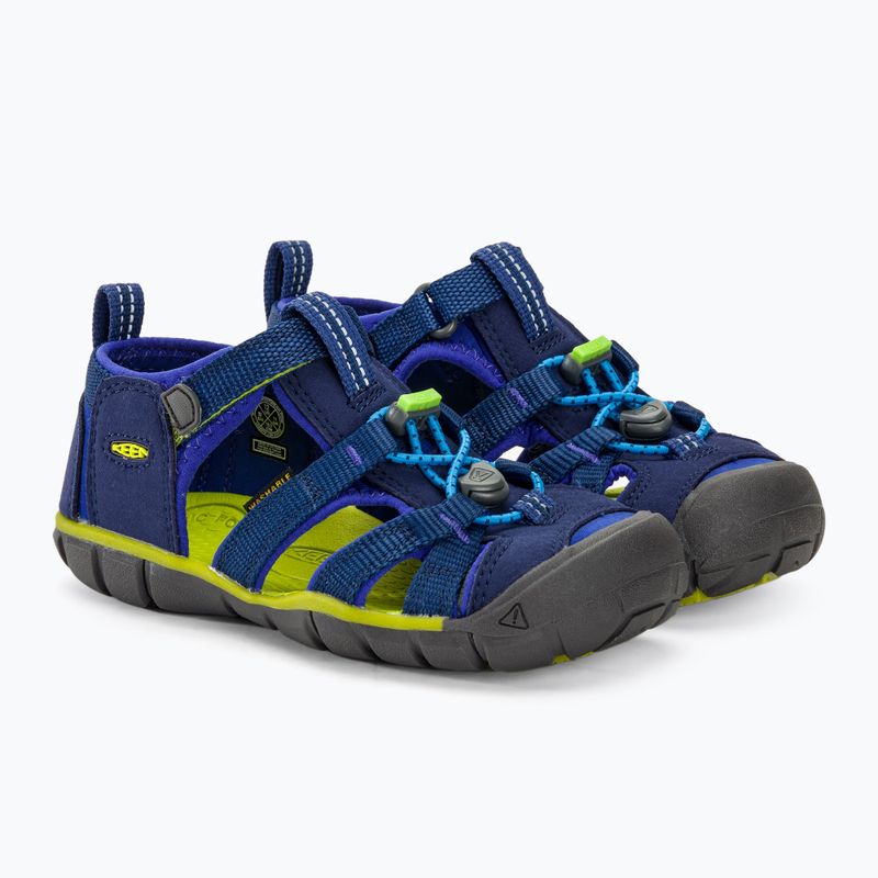 Παιδικά σανδάλια KEEN Seacamp II CNX blue depths/chartreuse 4