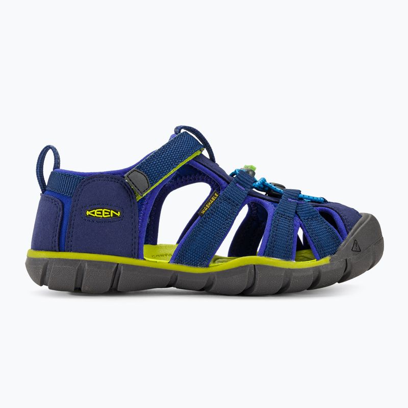 Σανδάλια juniorskie KEEN Seacamp II CNX blue depths/chartreuse 2