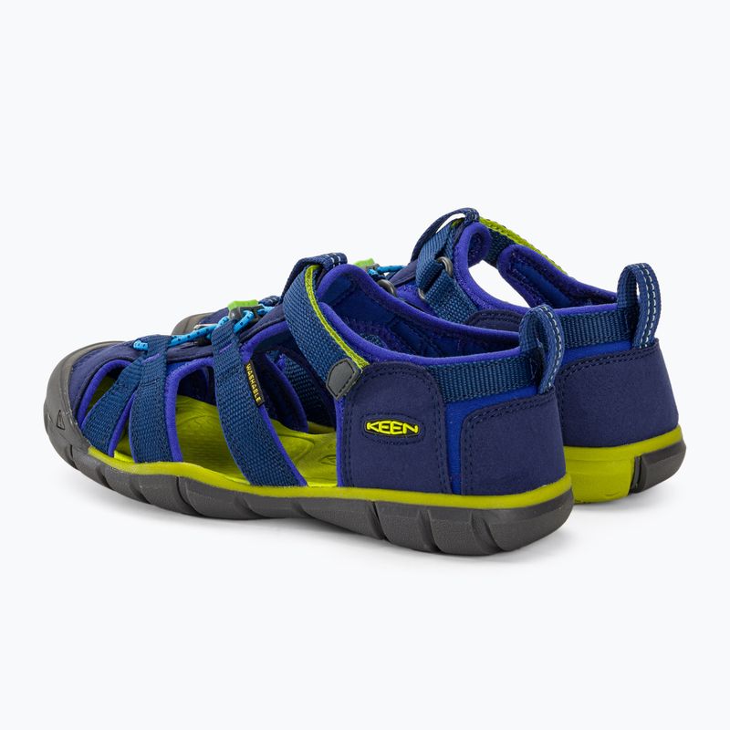 Σανδάλια juniorskie KEEN Seacamp II CNX blue depths/chartreuse 3