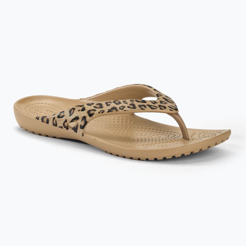 Γυναικείες σαγιονάρες Crocs Kadee II Leopard leopard/gold