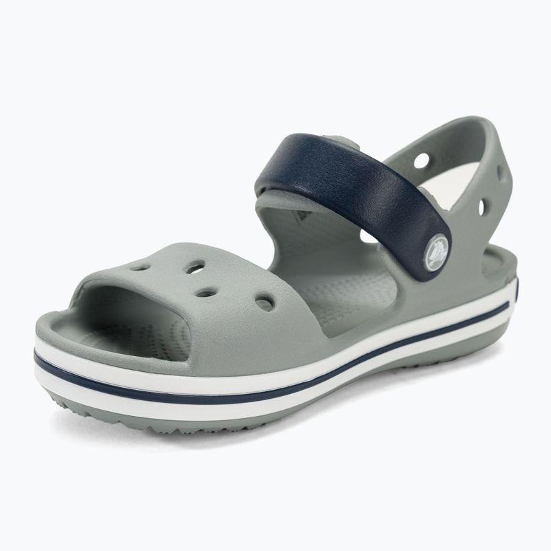 Παιδικά σανδάλια Crocs Crockband Kids Sandal light grey/navy 7