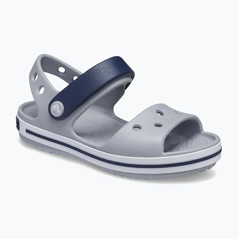 Παιδικά σανδάλια Crocs Crockband Kids Sandal light grey/navy 8