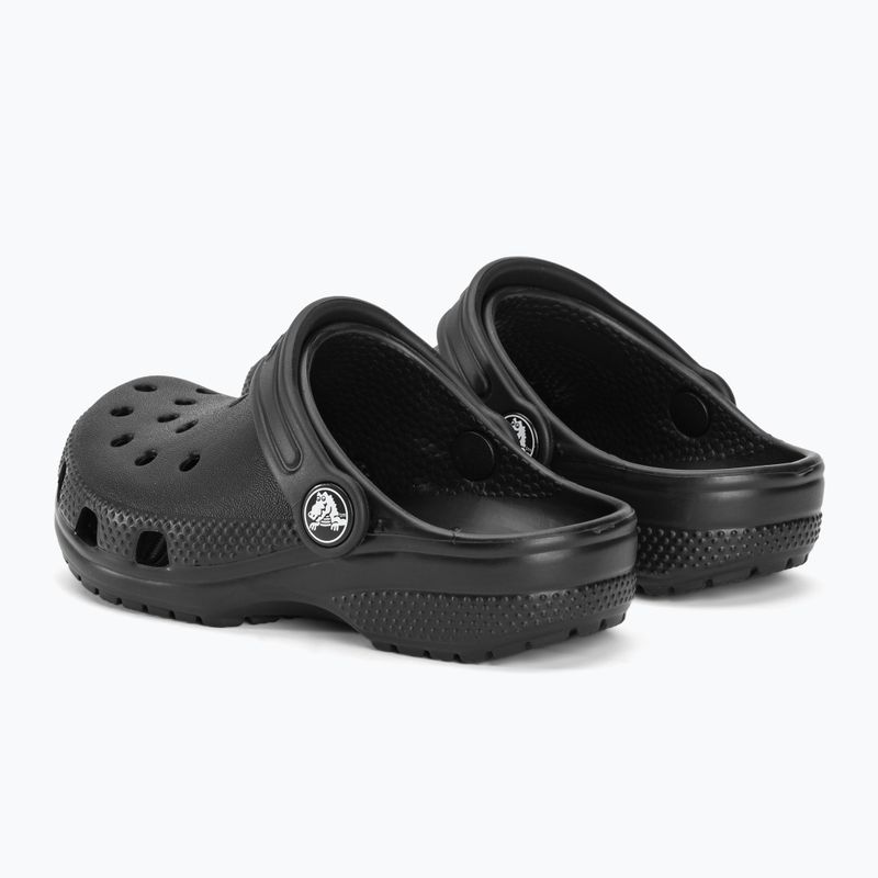 Crocs Classic Clog T μαύρα παιδικά σανδάλια 4