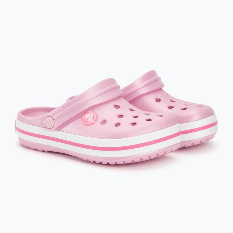 Παιδικά Crocs Crocband Clog μπαλαρίνα ροζ σαγιονάρες 5