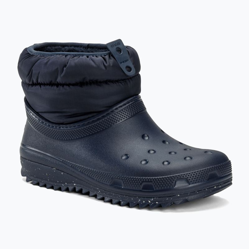 Γυναικείες μπότες χιονιού Crocs Classic Neo Puff Shorty navy