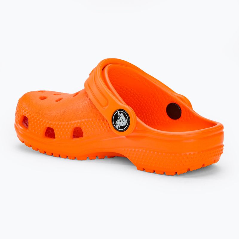 Παιδικές παντόφλες Crocs Classic Clog T orange zing 4