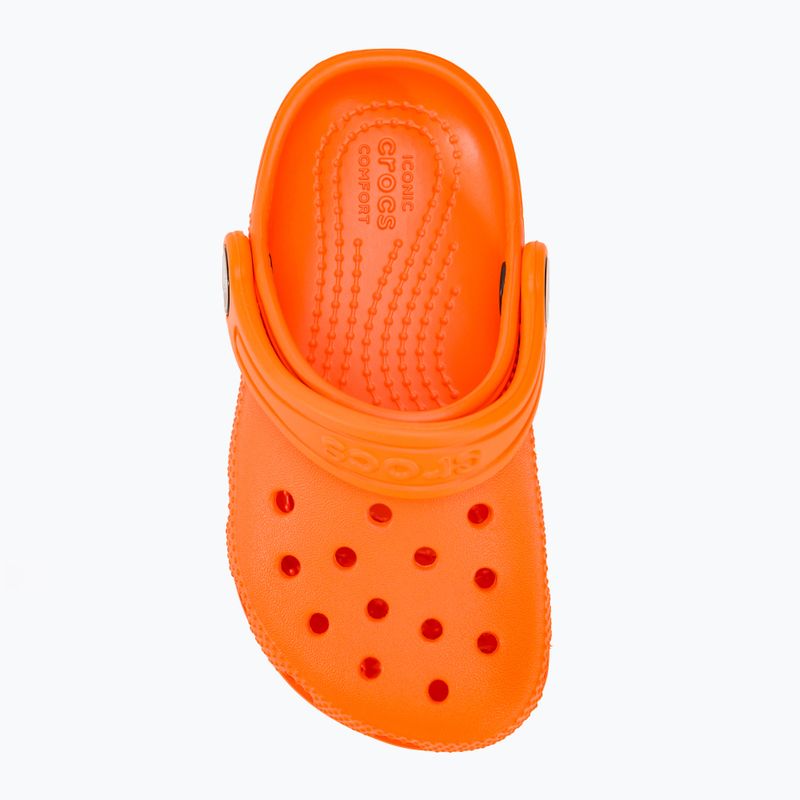 Παιδικές παντόφλες Crocs Classic Clog T orange zing 6