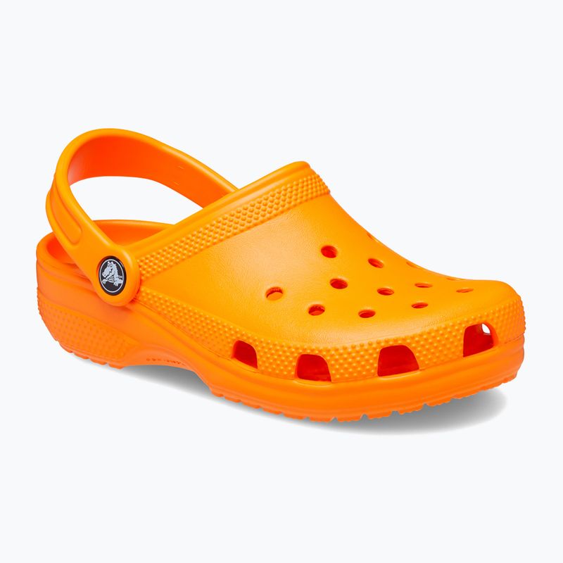 Παιδικές παντόφλες Crocs Classic Clog T orange zing 9