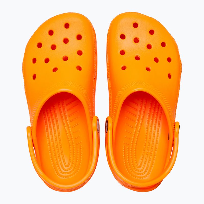 Παιδικές παντόφλες Crocs Classic Clog T orange zing 12