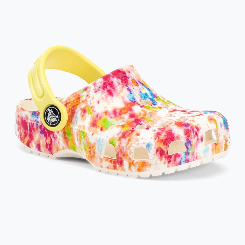 Παιδικά Crocs Classic Tie-Dye Graphic Clog T λευκό 206994-83B σαγιονάρες 2