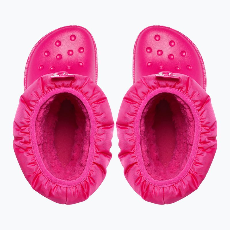 Παιδικές μπότες χιονιού Crocs Classic Neo Puff candy pink 11