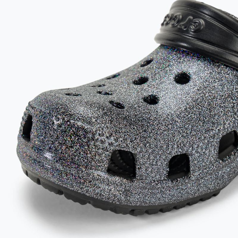 Παιδικές παντόφλες Crocs Classic Glitter Clog black 8