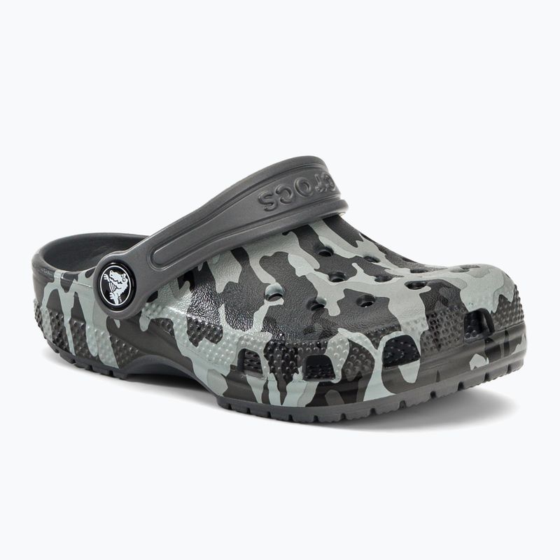 Crocs Classic Camo Clog T γκρι παιδικά σανδάλια 207593-097