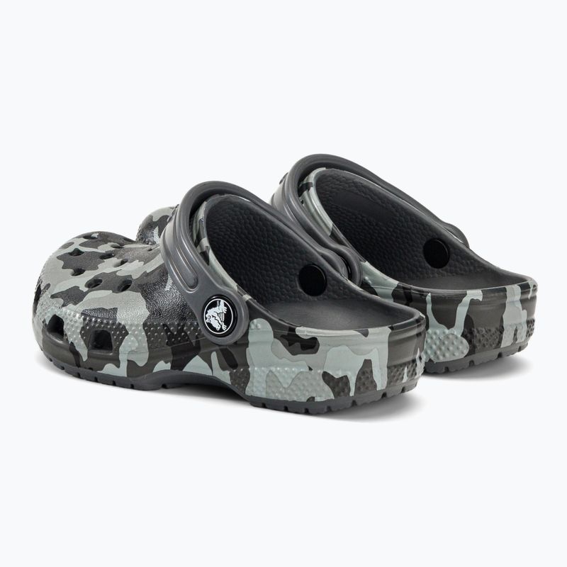 Crocs Classic Camo Clog T γκρι παιδικά σανδάλια 207593-097 4