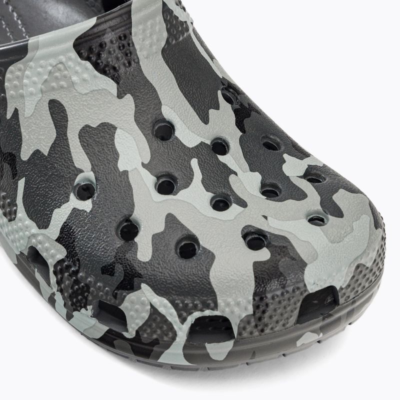 Crocs Classic Camo Clog T γκρι παιδικά σανδάλια 207593-097 8