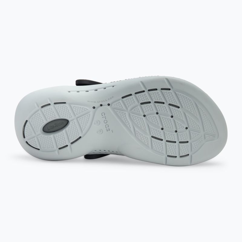 Crocs LiteRide 360 Clog σαγιονάρες μαύρες/πλατινέ γκρι 5