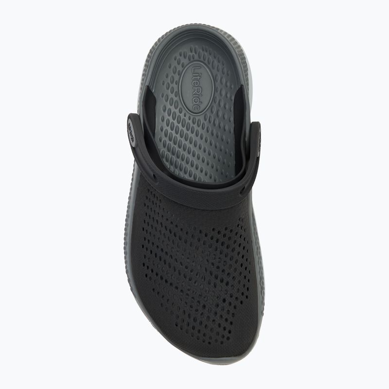 Crocs LiteRide 360 Clog σαγιονάρες μαύρες/πλατινέ γκρι 6