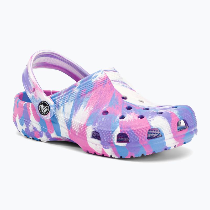 Crocs Classic Marbled Clog K παιδικές σαγιονάρες σε χρώμα 207464-102 2