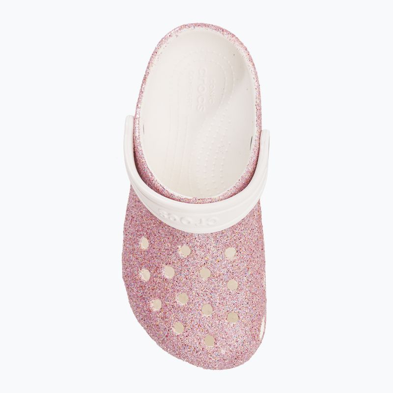 Crocs Classic Glitter Clog λευκά/ελατήριο παιδικές σαγιονάρες 7