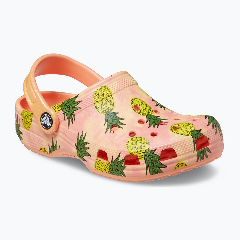 Παιδικές σαγιονάρες Crocs Classic Pool Party Clog K πορτοκαλί 207826-83E 11