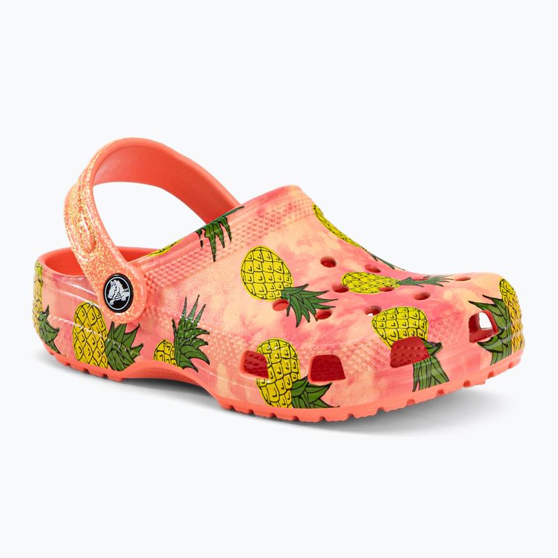 Παιδικές σαγιονάρες Crocs Classic Pool Party Clog K πορτοκαλί 207826-83E 2