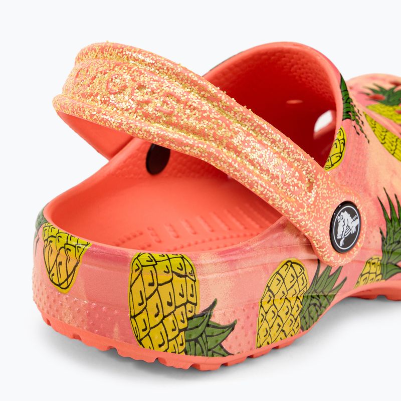 Παιδικές σαγιονάρες Crocs Classic Pool Party Clog K πορτοκαλί 207826-83E 10