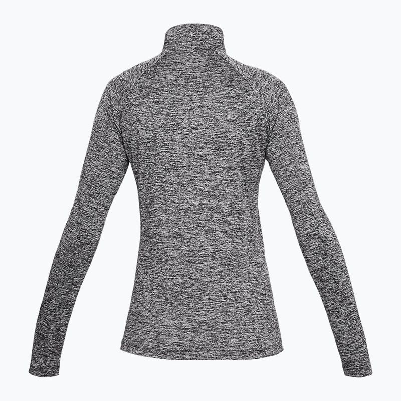 Under Armour Tech 1/2 Zip γυναικείο φούτερ - Twist μαύρο/μαύρο/μεταλλικό ασήμι 5