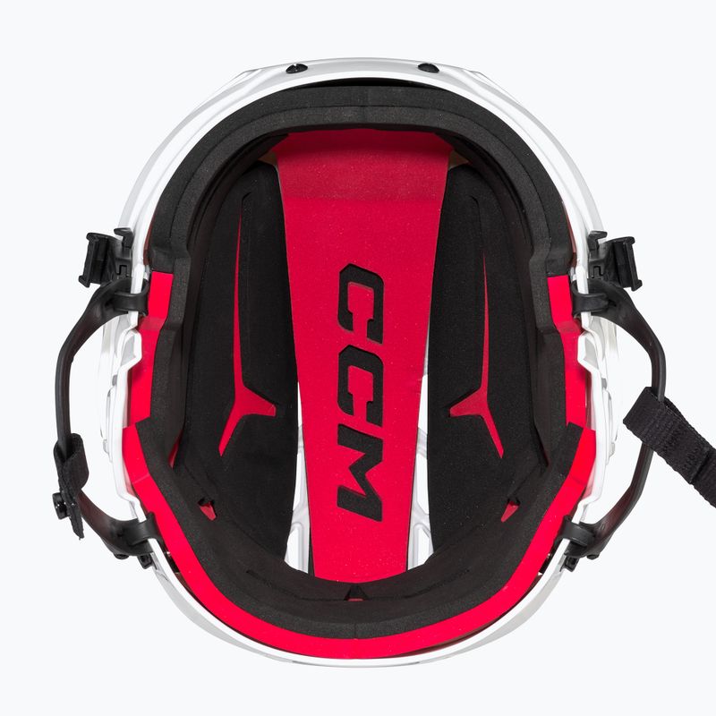 CCM Tacks 70 Combo παιδικό κράνος χόκεϊ λευκό 4109867 13