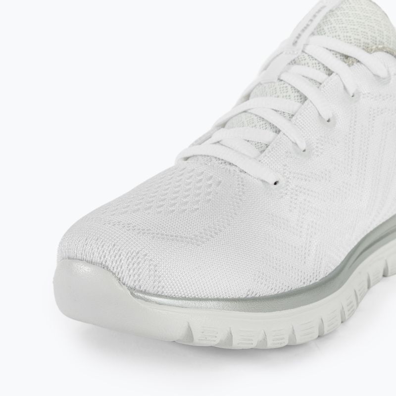 Γυναικεία παπούτσια SKECHERS Graceful Get Connected white/silver 7