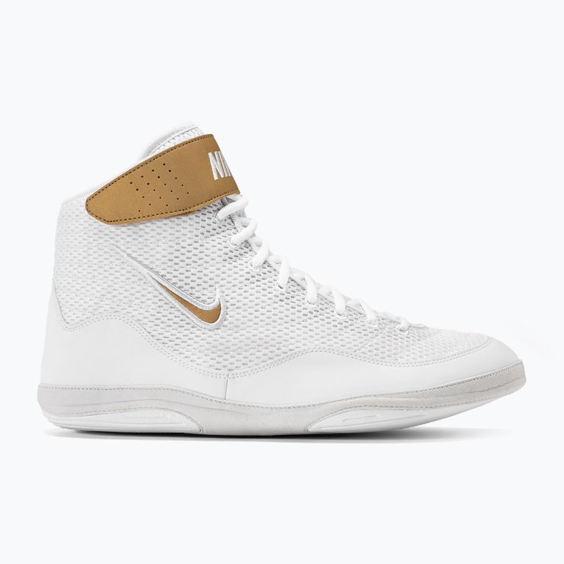 Ανδρικά παπούτσια πάλης Nike Inflict 3 white/metallic gold 2