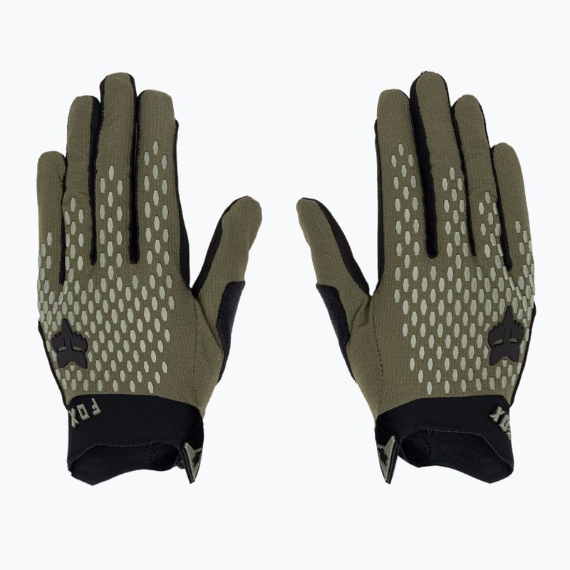 Ανδρικά γάντια ποδηλασίας Fox Racing Defend olive green 3