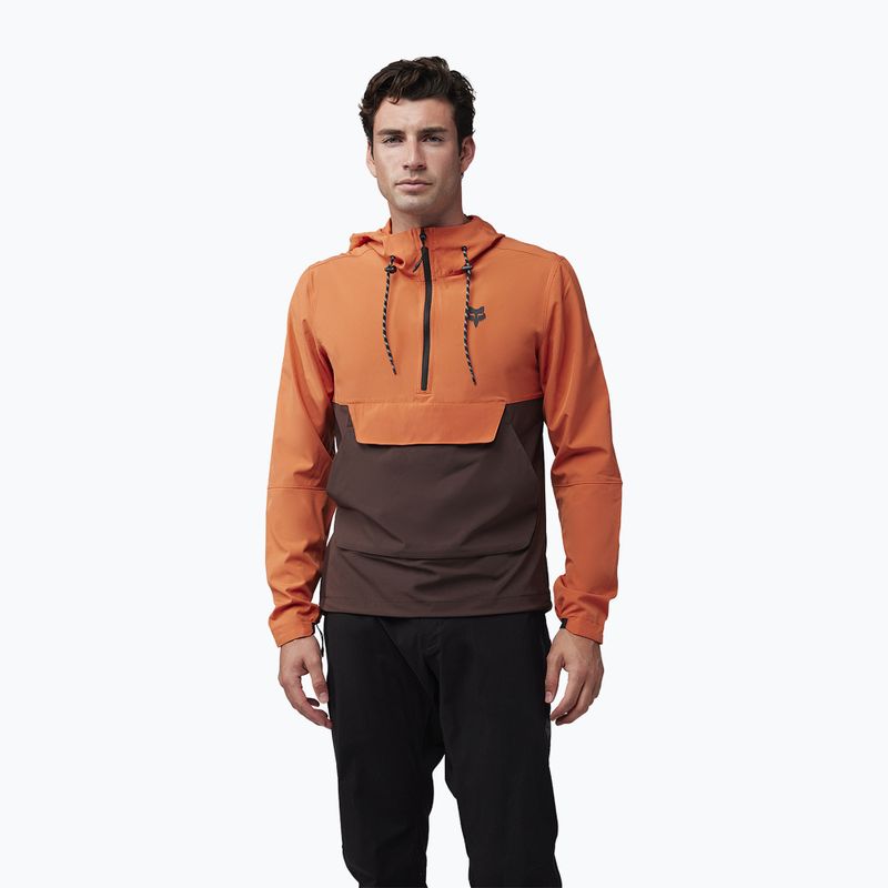 Ανδρικό μπουφάν ποδηλασίας Fox Racing Ranger Wind Pullover ατομικό πορτοκαλί