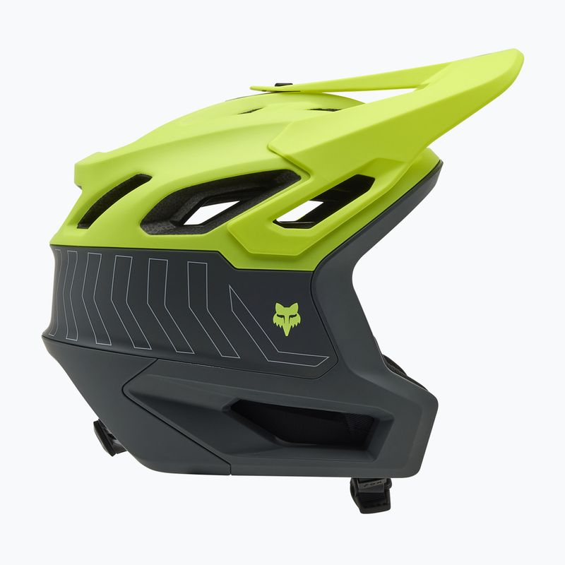 Fox Racing Dropframe Pro Runn φθορίζον κίτρινο κράνος ποδηλάτου 2