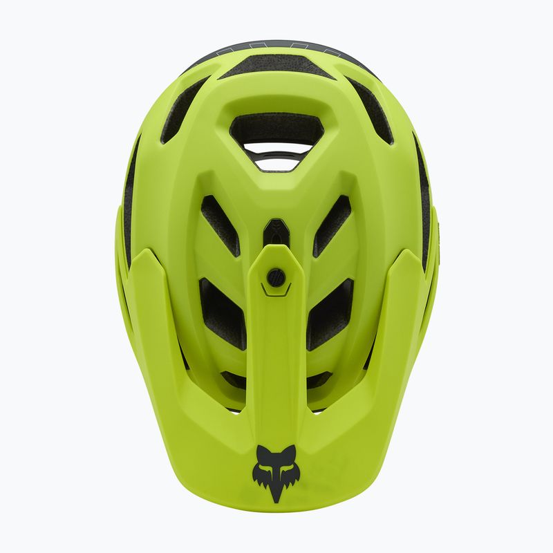 Fox Racing Dropframe Pro Runn φθορίζον κίτρινο κράνος ποδηλάτου 5