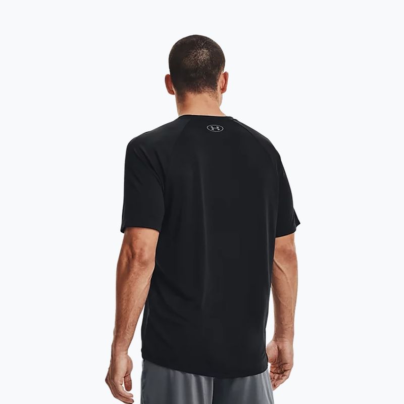 Under Armour ανδρικό μπλουζάκι προπόνησης UA Tech 2.0 SS Tee μαύρο 1326413 3