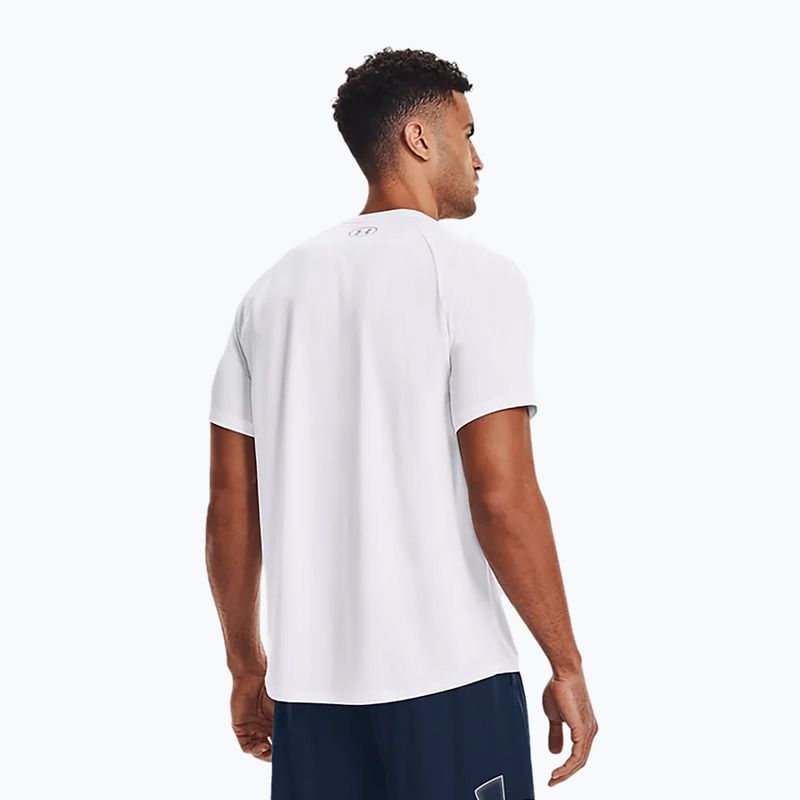 Under Armour ανδρικό μπλουζάκι προπόνησης UA Tech 2.0 SS Tee λευκό 1326413 3