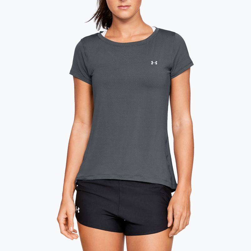 Under Armour γυναικείο προπονητικό t-shirt HG Armour pitch gray light heather/metallic silver