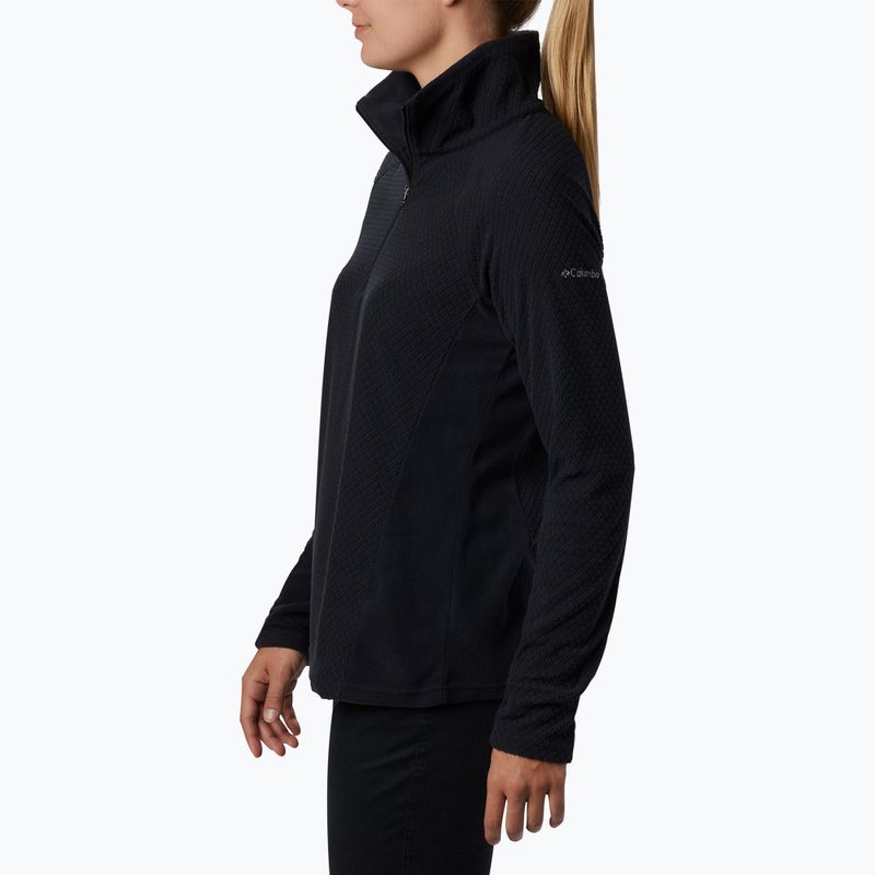 Γυναικείο φούτερ πεζοπορίας Columbia Glacial IV 1/2 Zip black 3