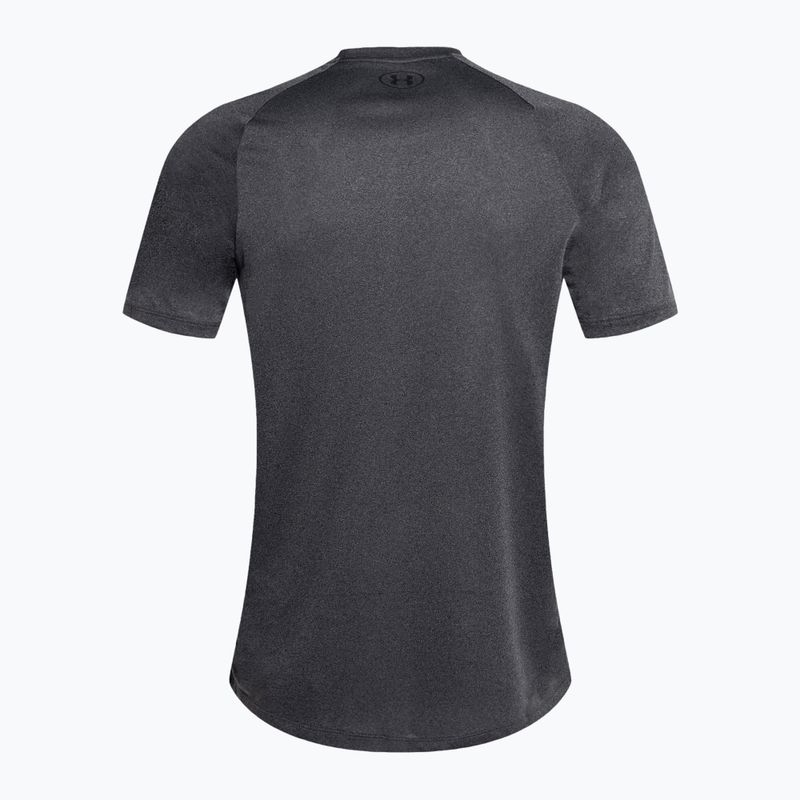 Under Armour Tech 2.0 carbon heather/μαύρο ανδρικό μπλουζάκι προπόνησης 5