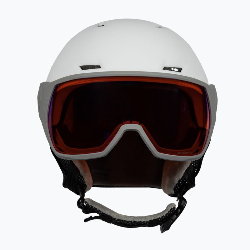 Γυναικείο κράνος σκι Salomon Icon Lt Visor λευκό L41199700 2