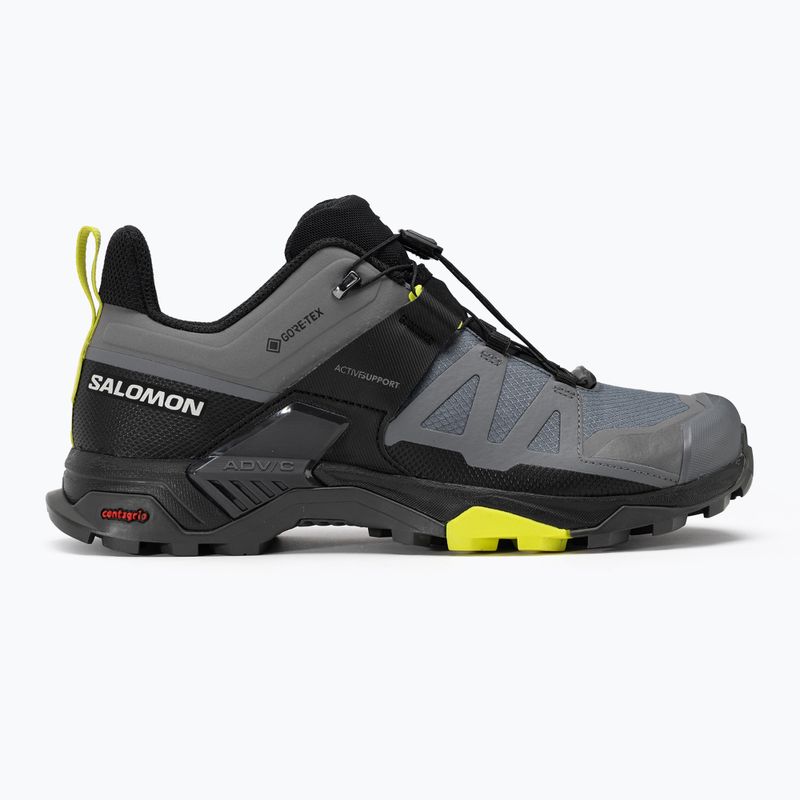 Ανδρικές μπότες πεζοπορίας Salomon X Ultra 4 GTX quiet shade/μαύρο/βράδυ primrose 2