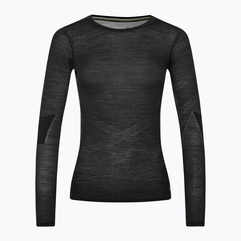 Γυναικείο θερμικό T-shirt Smartwool Intraknit Merino 200 Crew μαύρο SW019284960