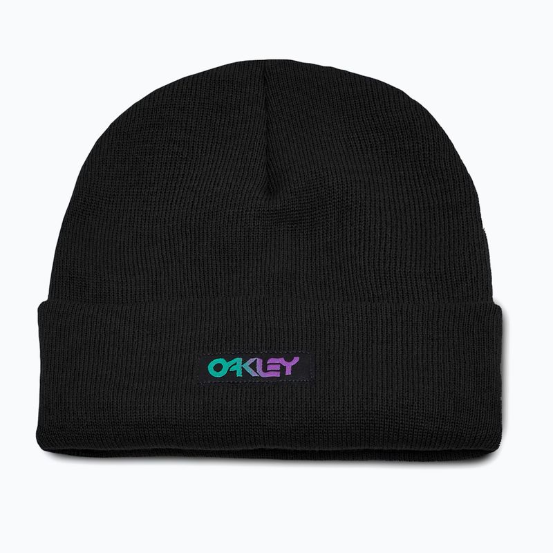 Χειμερινός σκούφος Oakley B1B Gradient Patch Beanie blackout