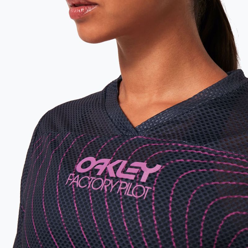 Oakley Wmns Factory Pilot Rc SS γυναικεία ποδηλατική φανέλα μαύρο και μοβ FOA500384 6